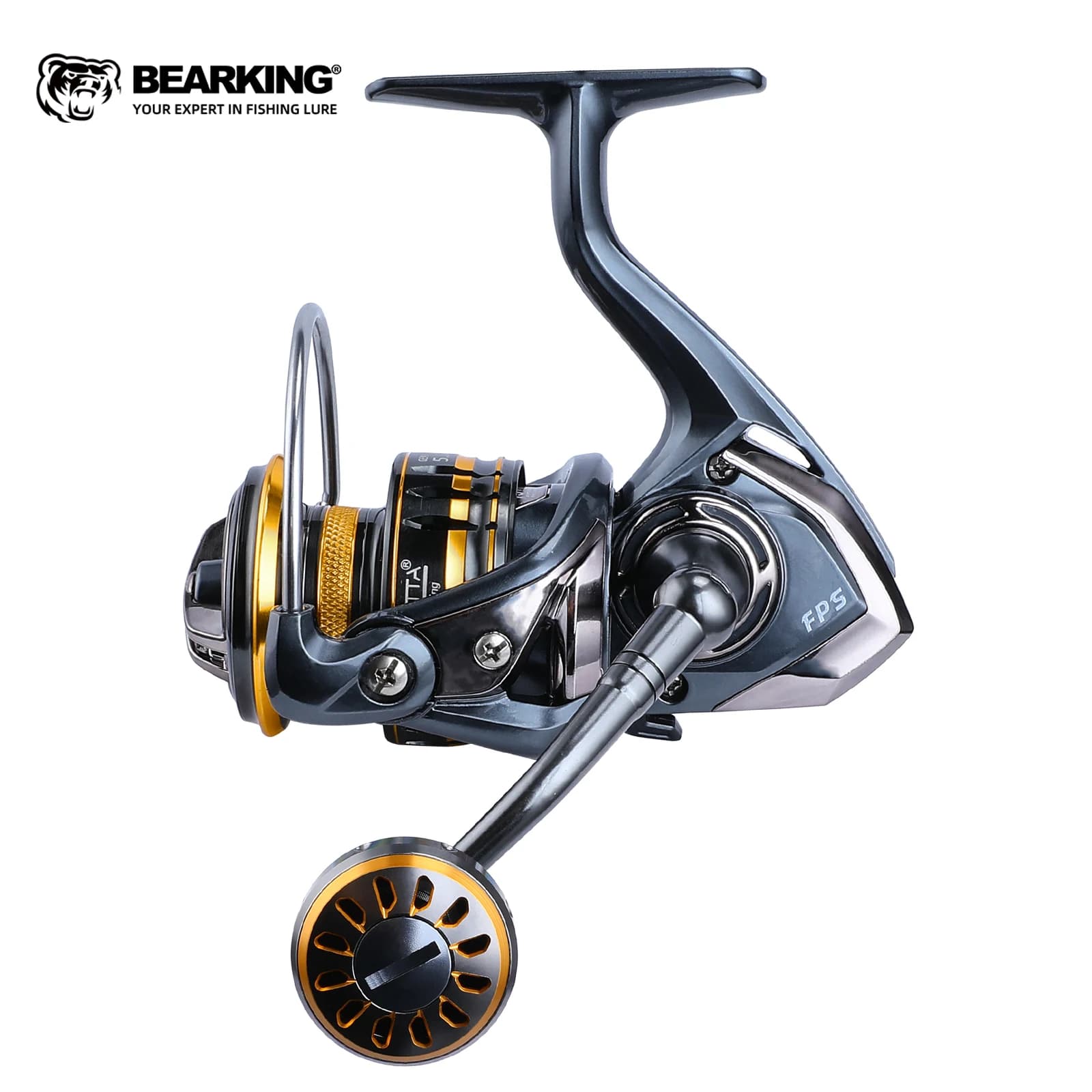 Moulinet BEARKING waterproof mer 9+1BB max power 12kg série 1000-6000 5.2:1 - Nouveau best-seller