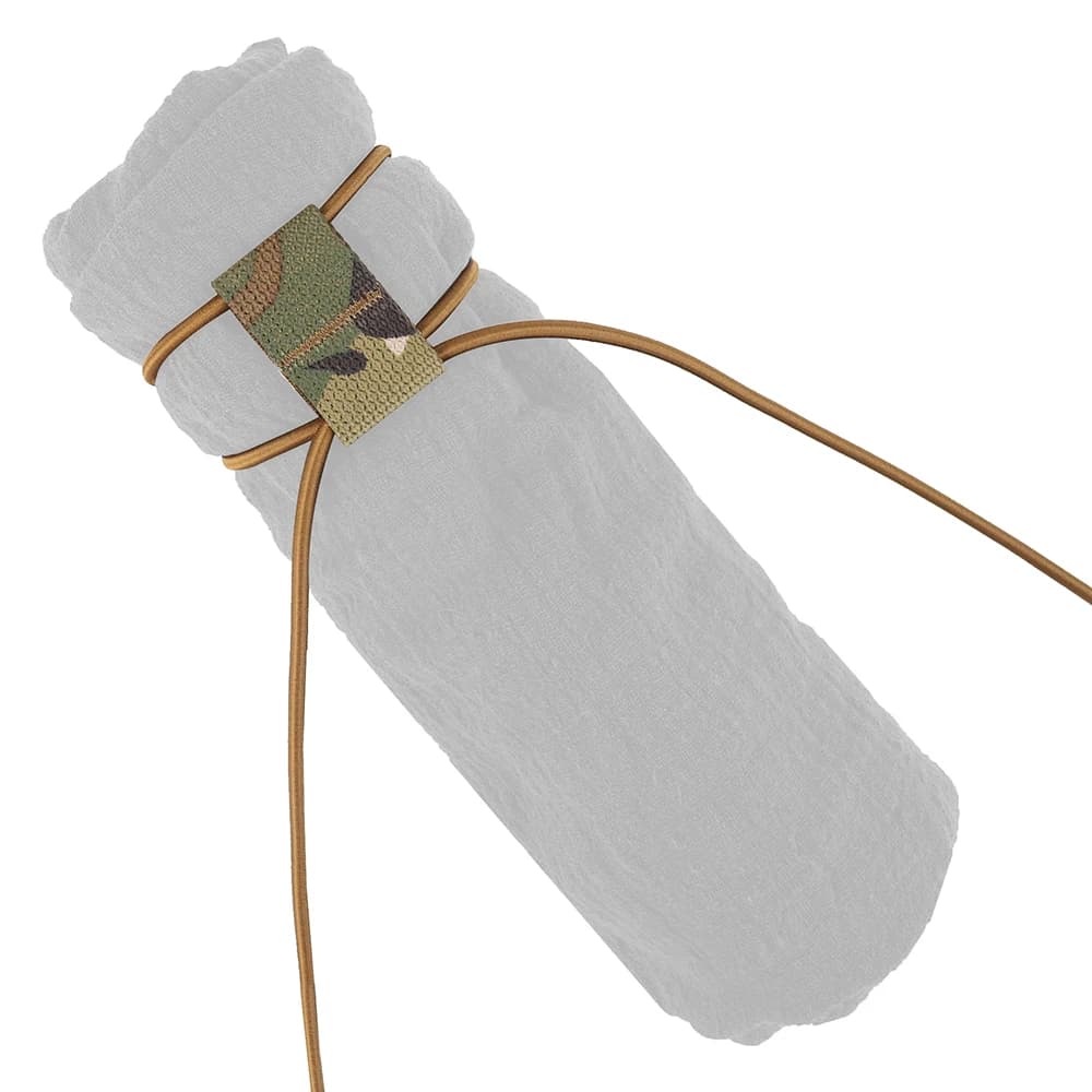 Sangle élastique bungee avec drapeau - Organisateur Molle pour outils de pêche 82 pouces