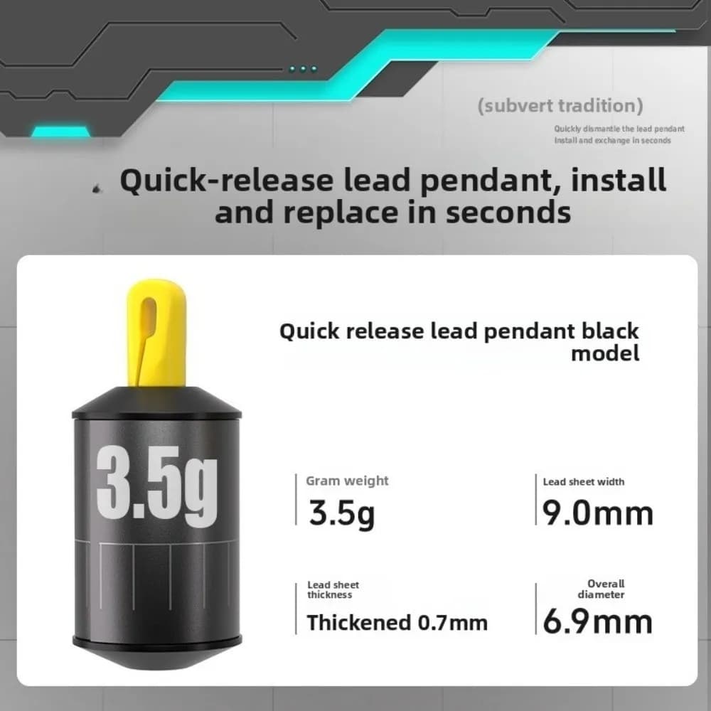 Kit plombs pêche compacts forme goutte d'eau et cylindrique avec marquages réglables pour ligne proportionnée