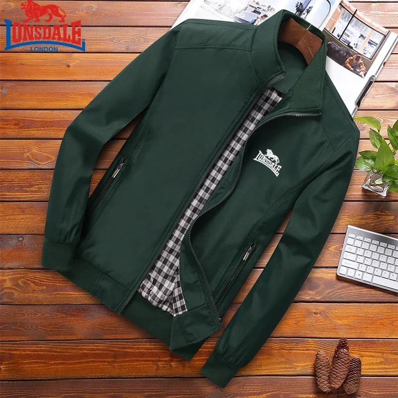 Veste bomber LONSDALE brodée printemps automne - Veste baseball col sport slim fit - Veste homme M-6XL