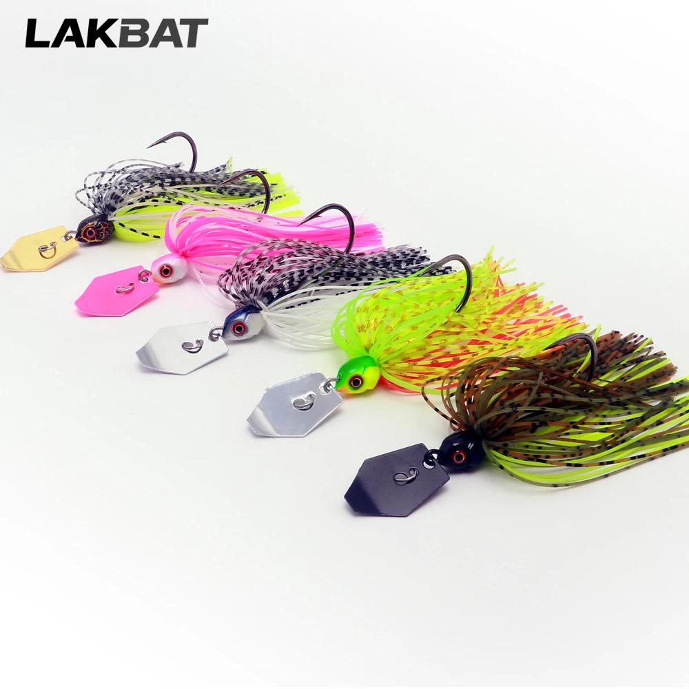 Leurre de pêche spinnerbait chatterbait avec lame dansante, leurre vibrant de 7g à 21g pour carnassiers