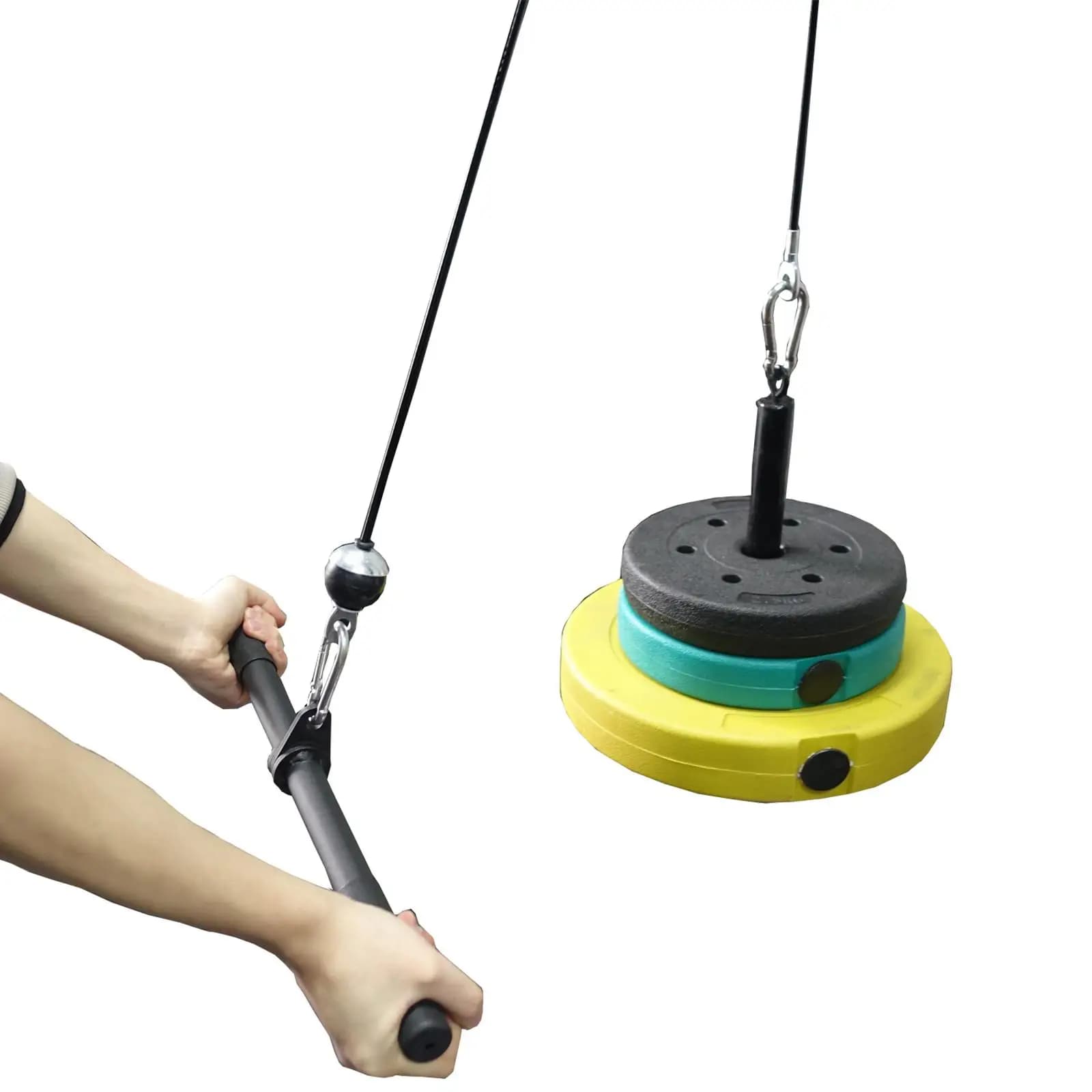 Barre LAT pour machine à câble - Accessoire rotation complète pour tractions et curls