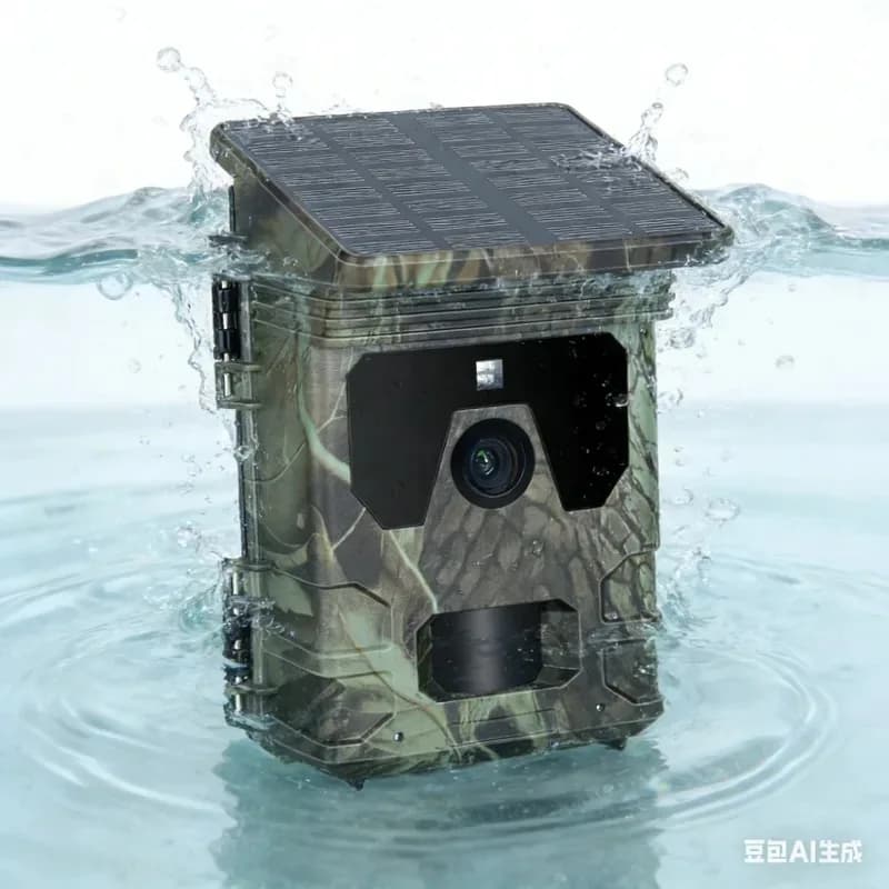 Caméra de chasse solaire 50MP 4K vision nocturne infrarouge étanche pour enregistrement photo et vidéo faunique