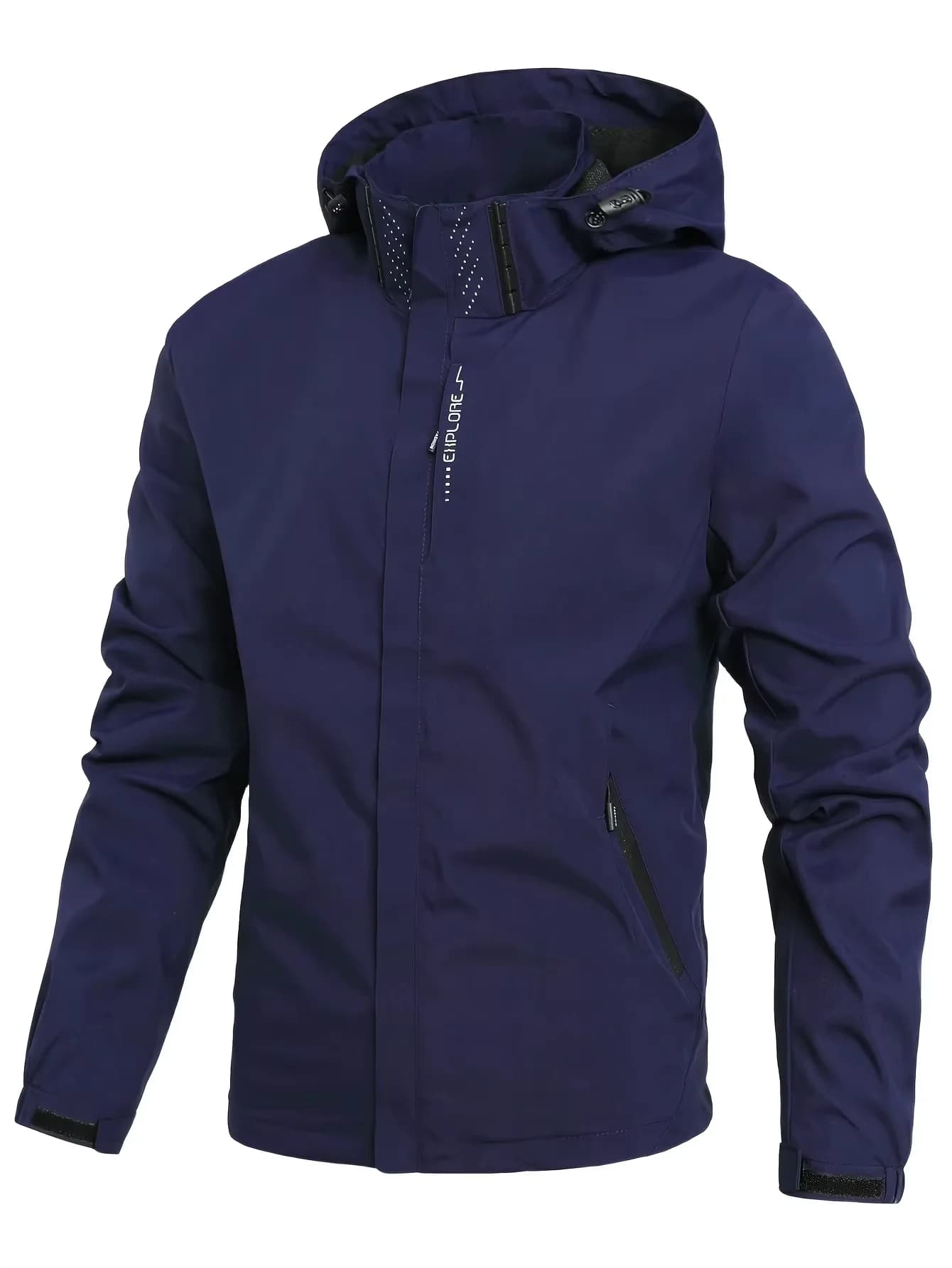 Chubasquero impermeable pêche homme - Veste légère cyclisme capuche extérieure étanche