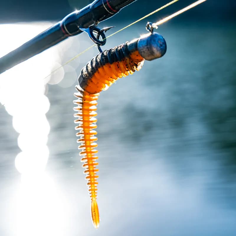 Leurre souple flottant Linhue 10 pièces pour la pêche de la carpe, appât silicone avec queue