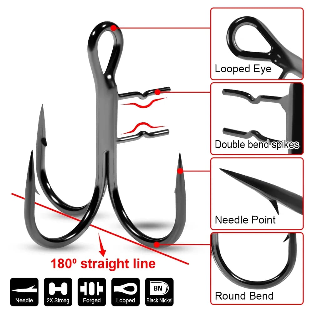 Leurre souple pêche du brochet avec hameçon assisté Rosewood Stinger Rig 3 pièces #4 #2 #1 #1/0