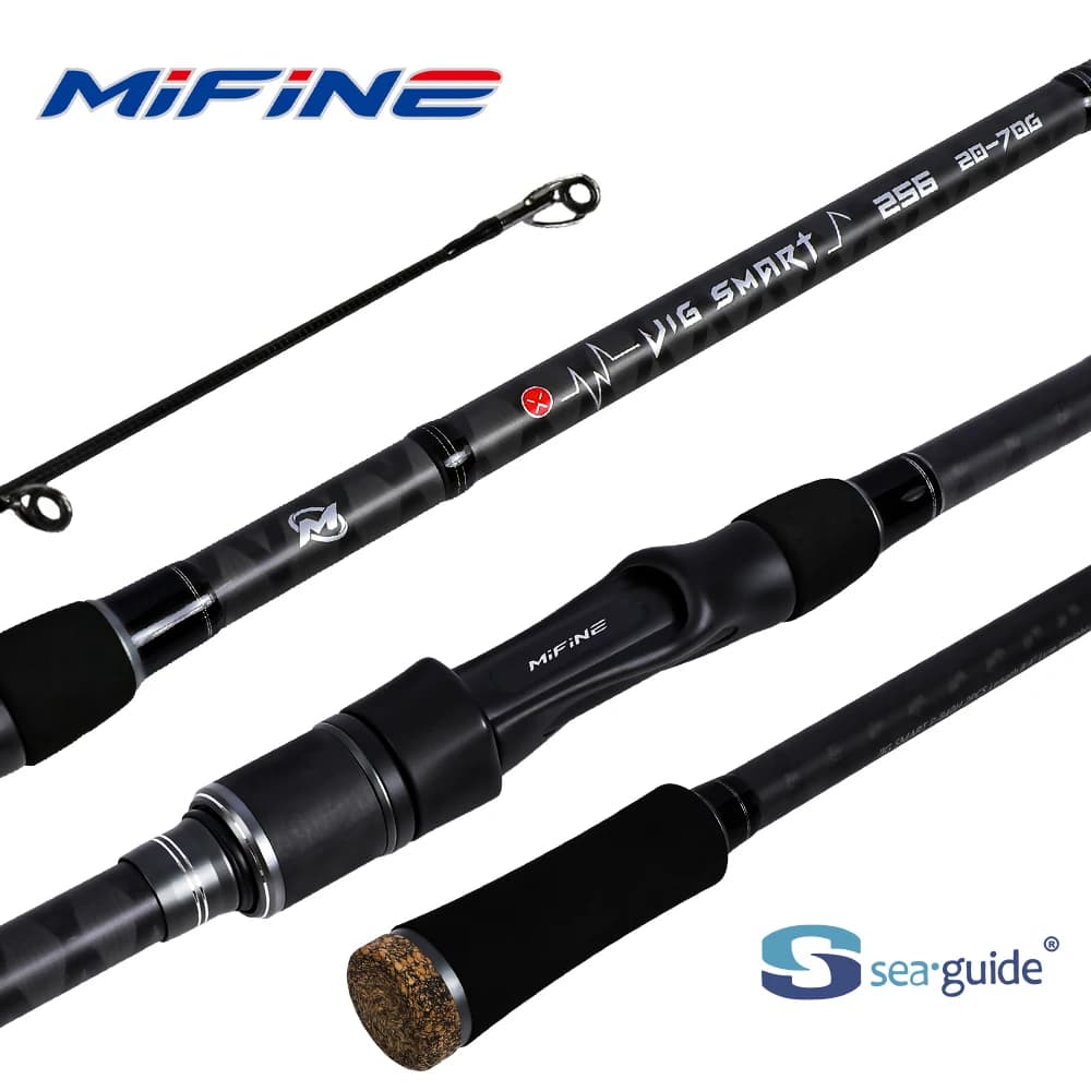 Canne spinning MIFINE JIG SMART SPIN pour sandre 4-18g/10-38g/20-70g 2.44m/2.56m eau douce mer
