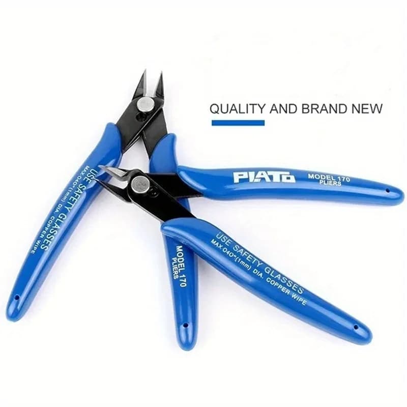 Pince coupante diagonale acier manganèse pour câbles électriques avec coupe flush pêche