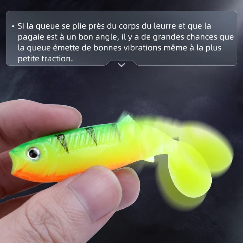 Leurres souples MEREDITH Cannibal Baits 80-125mm shad silicone - appâts artificiels pour bar