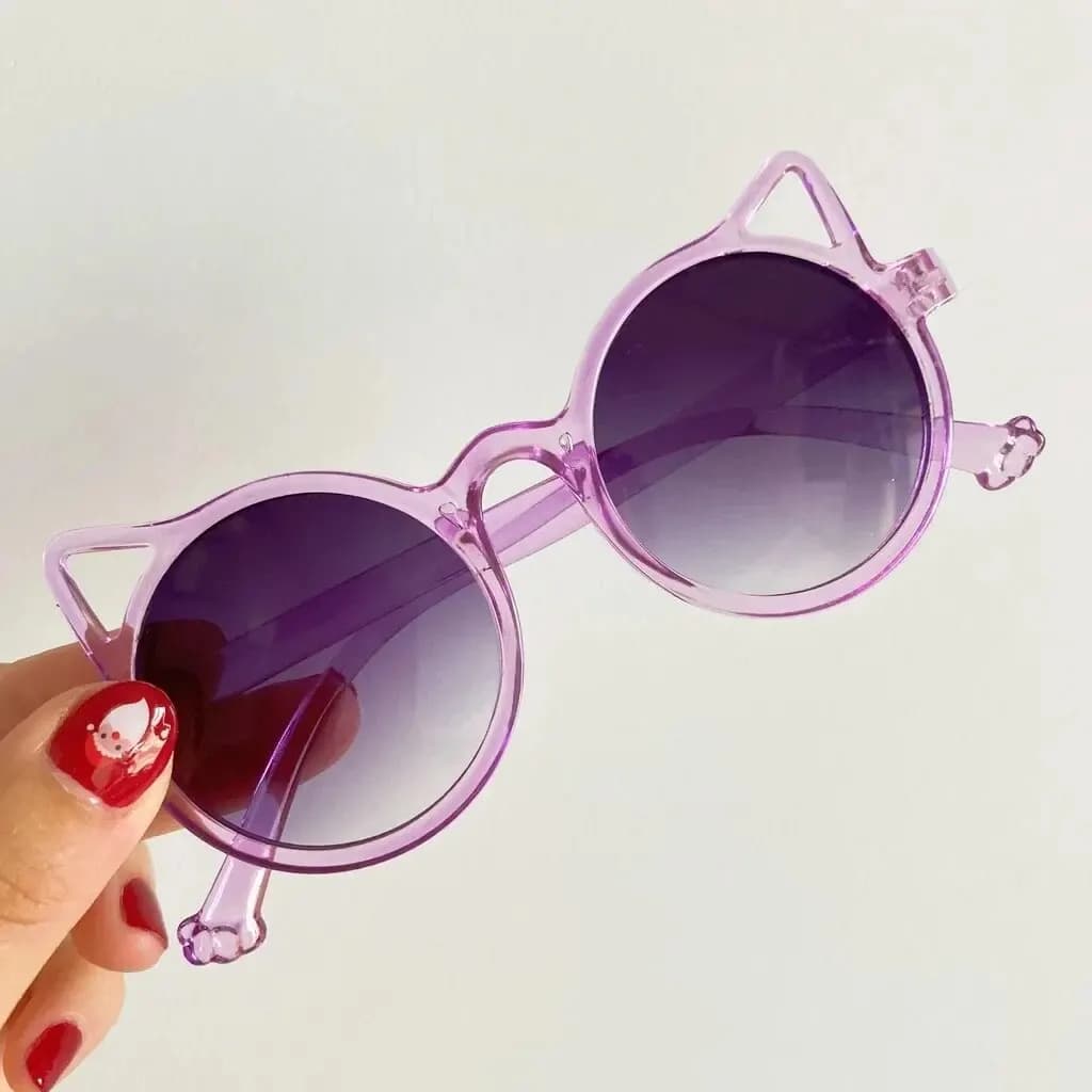 Lunettes de soleil enfants oreilles animaux mignons vintage protection solaire pêche famille