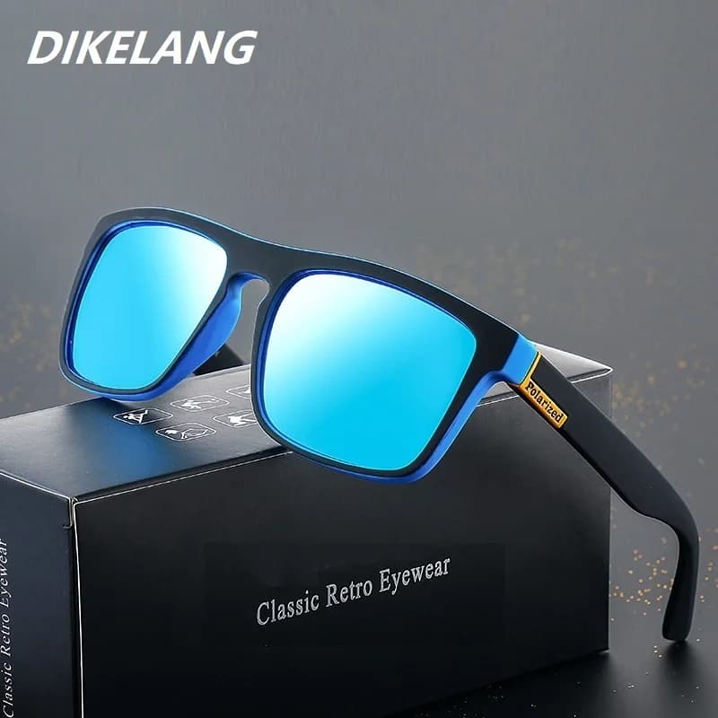 Lunettes de soleil carrées vintage polarisées luxe - Conduite pêche homme femme UV400