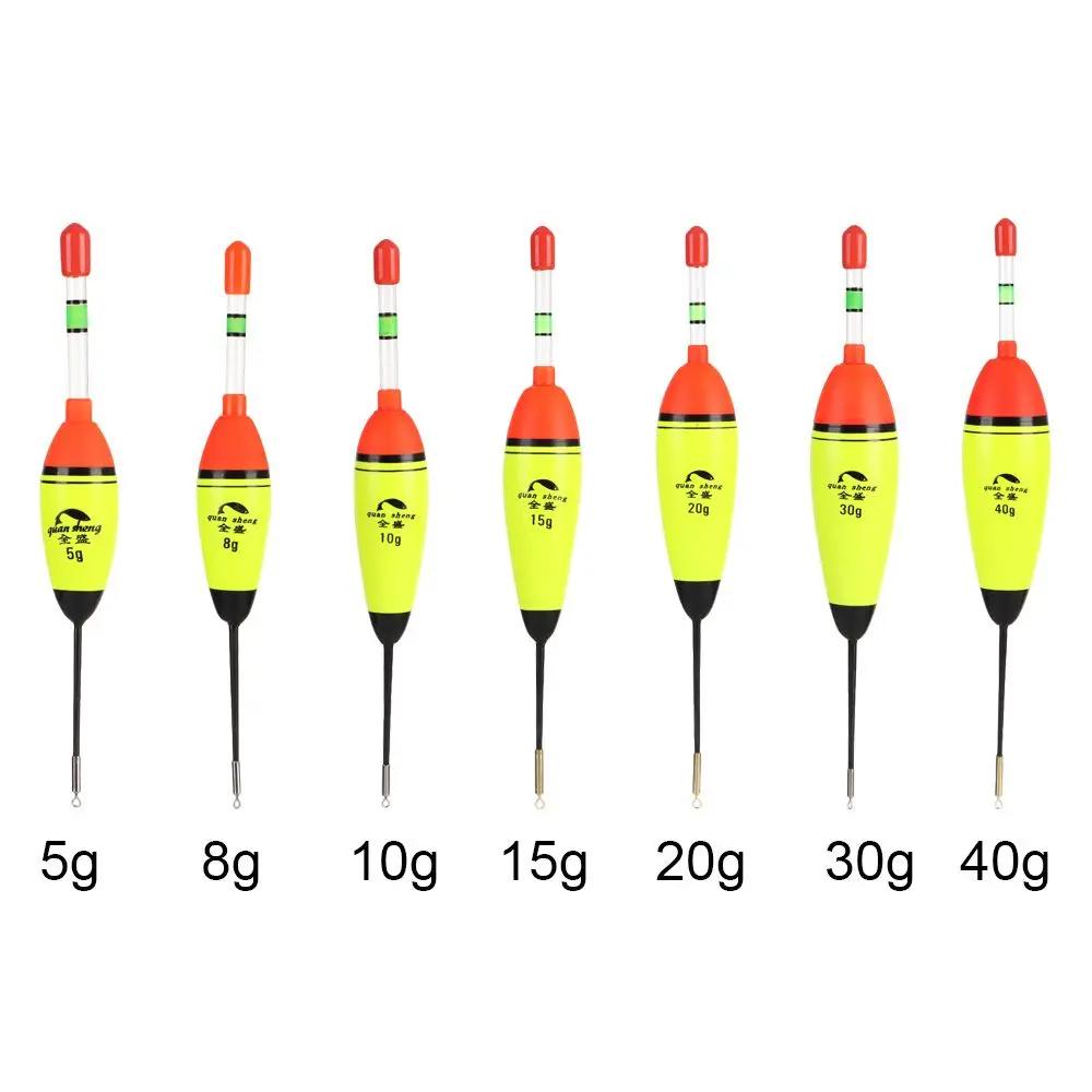 Flotteur lumineux EVA vertical pêche de nuit 5g à 40g - éclairage longue durée pour pêche nocturne