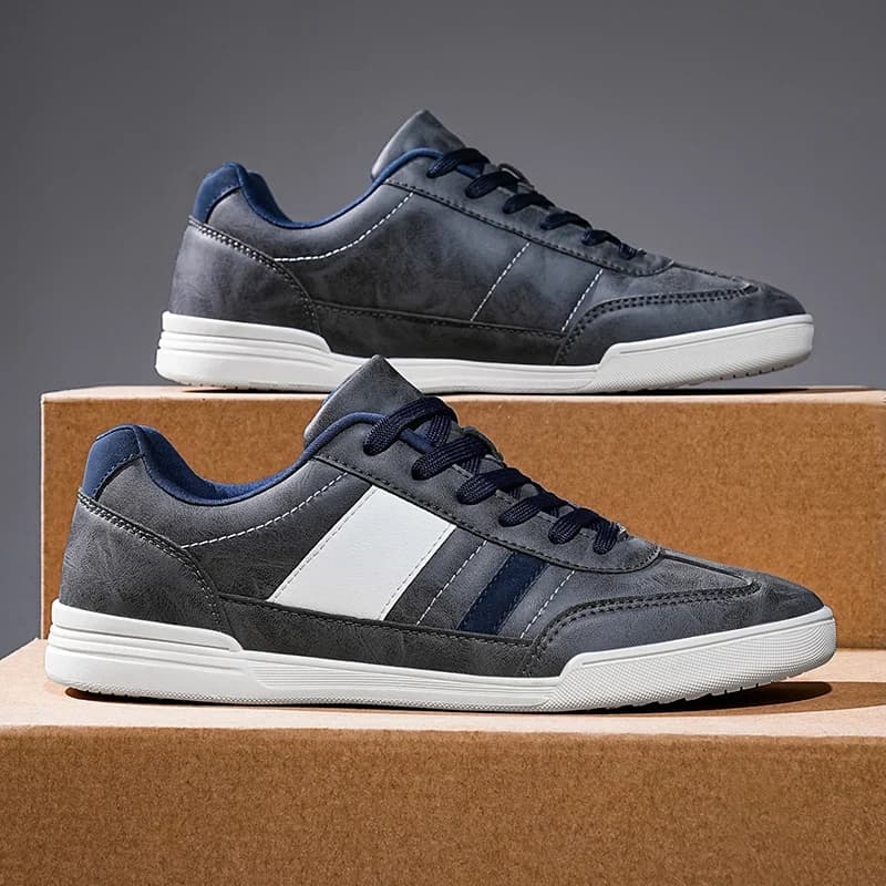Chaussures de pêche homme à orteils larges en cuir, confortables pour marcher pieds nus, chaussures plates décontractées