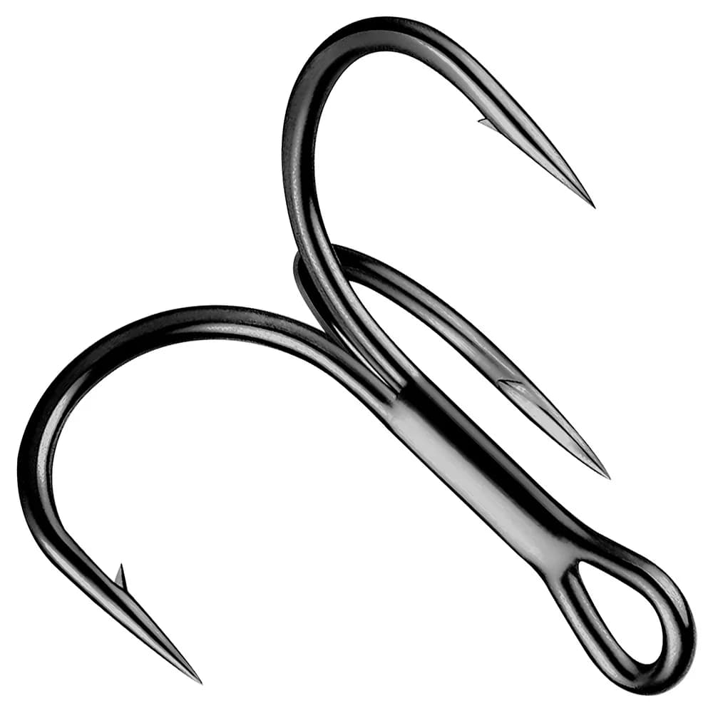 Hameçons triple super résistants 4X en acier carbone pour gros poissons, modèles 1 à 10/0, hameçon