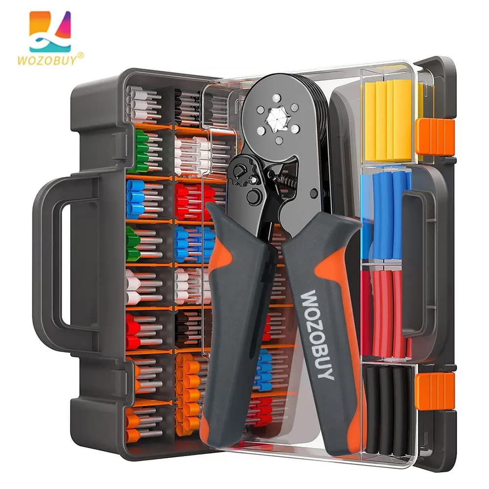 Kit sertisseuse automatique à cliquet avec embouts pour connecteurs électriques pêche