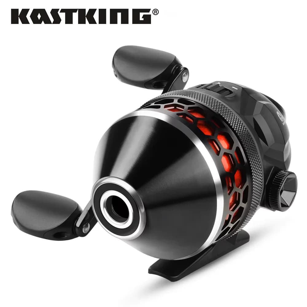 Moulinet spincast KastKing Brutus design push-button - Ratio 4.0:1 haute vitesse facile à utiliser