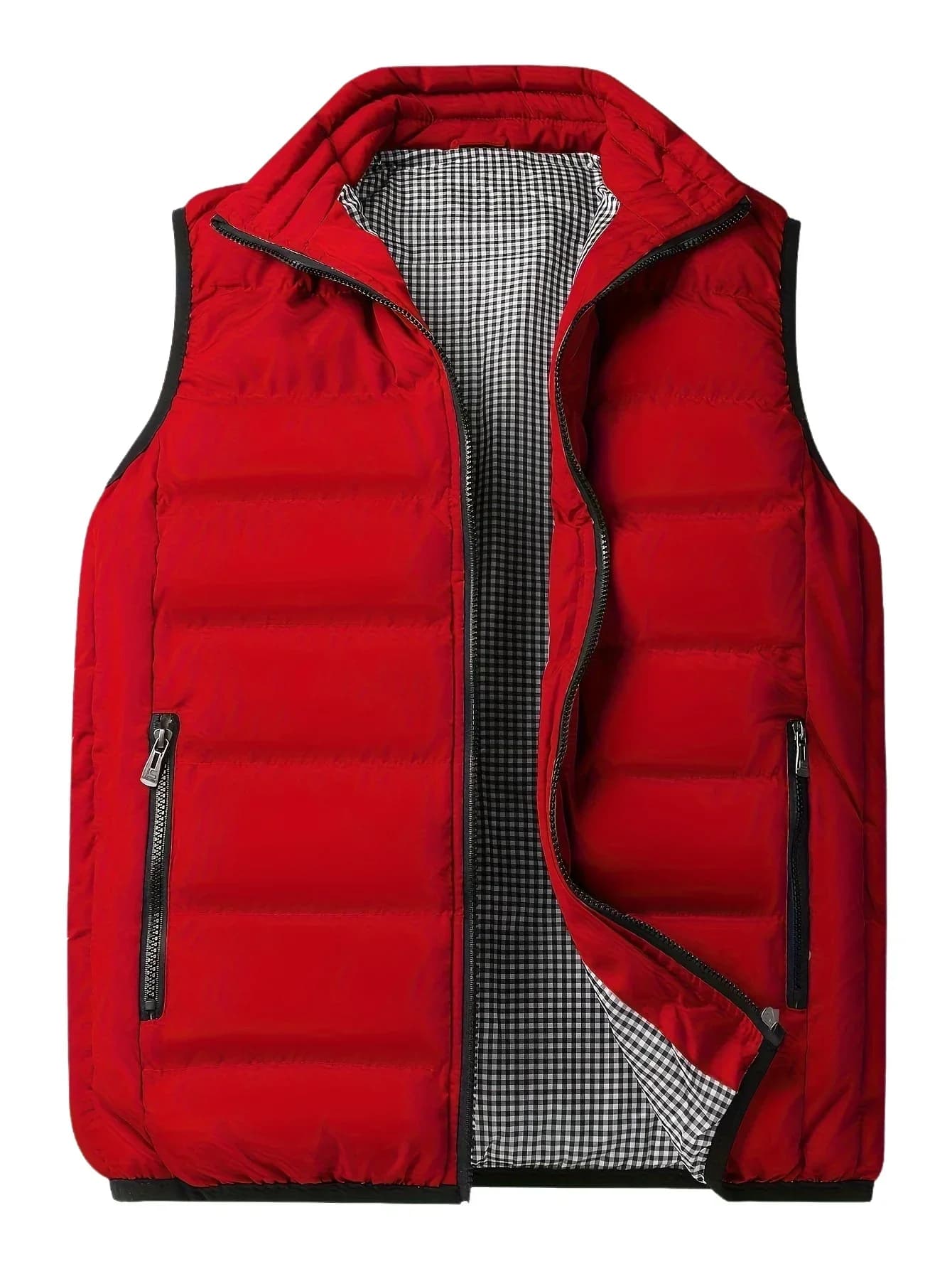 Gilet homme chaud hiver sans manches coupe-vent matelassé en coton pour pêche et loisirs