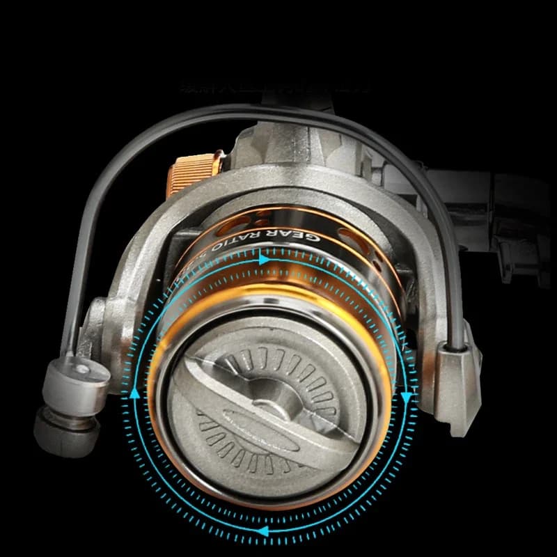 Moulinet Spinning Mini DC150 Super Puissant 12+1BB 5.2:1 Métal Durable pour Pêche Précise et Légère