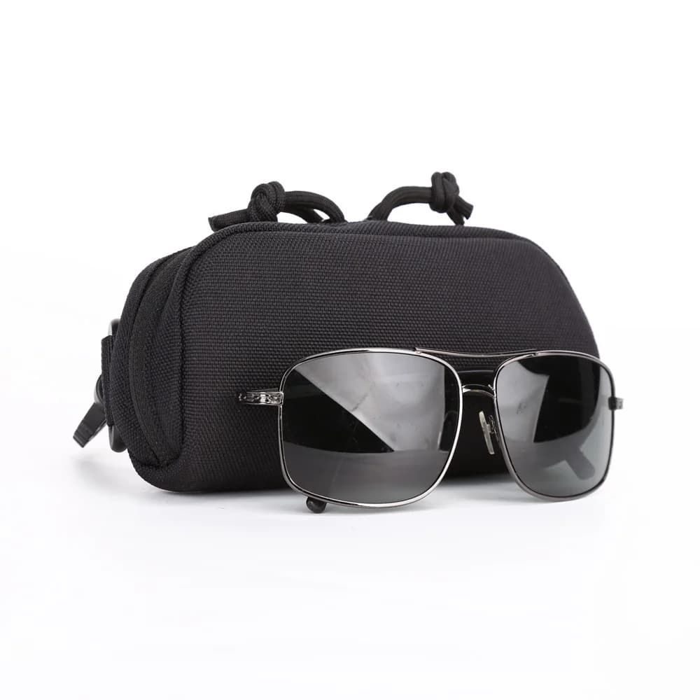 Étui MOLLE tactique 1000D pour lunettes de chasse pêche - protection anti-choc portable