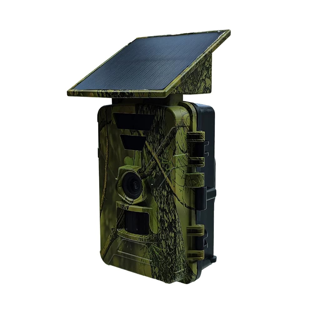 Caméra solaire 8K 60MP étanche avec batterie 5200mAh pour observation faune autonome France