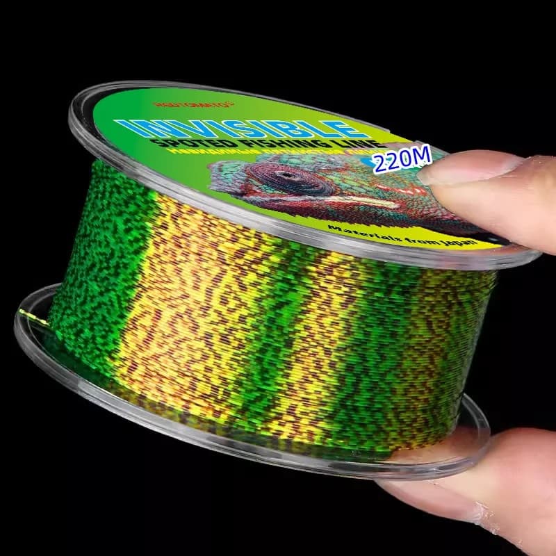 Ligne fluorocarbone invisible 220M pour carpe tachetée avec excellente résistance et discrétion sous-marine