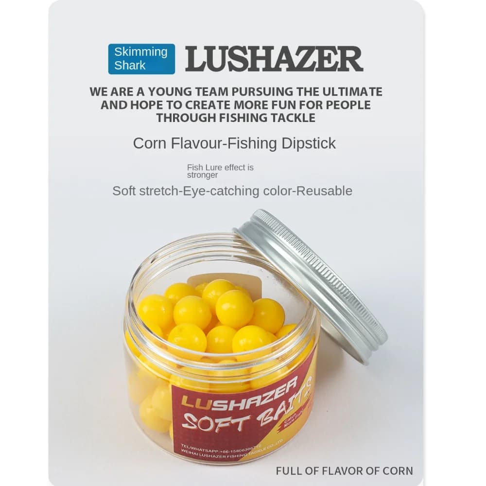 Boîte fishing tackle 2024 jelly bait fruity bean - appâts artificiels fruités pour pêche carpe