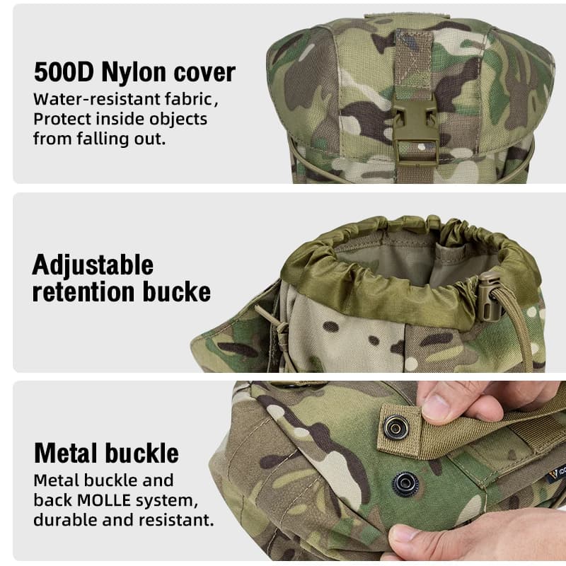 Poche tactique IDOGEAR GP 3574 - Sac utilitaire MOLLE pour équipement pêche et outdoor