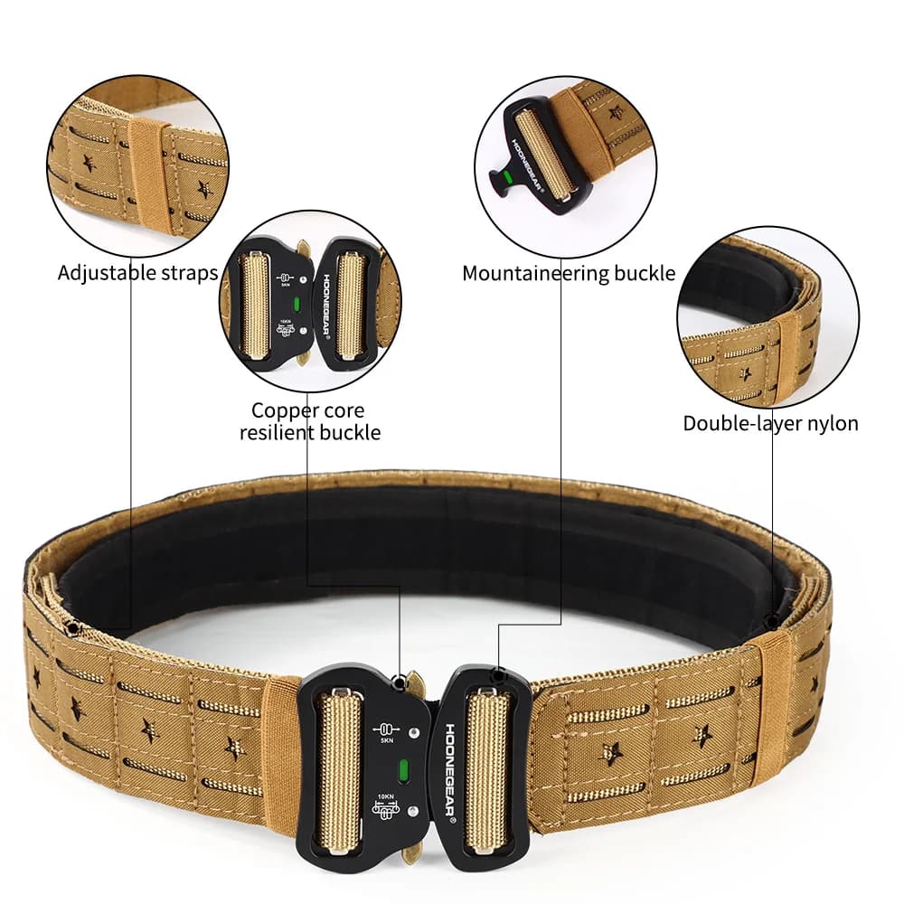 Ceinture combat 2 pouces tactique pêche dégagement rapide MOLLE équipement extérieur durable