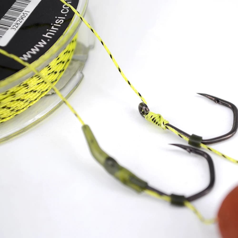 Ligne de pêche carpe 8 brins en leadcore souple pour hair rig, 20 mètres accessoires montage