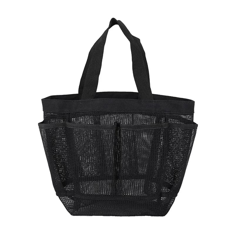 Sac de plage mesh avec 8 poches étanche léger pliable grand format pour piscine été
