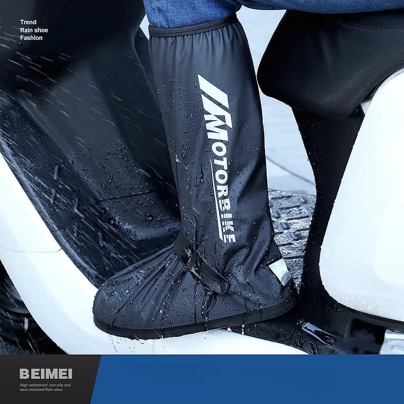 Chaussures de pluie homme imperméables antidérapantes - Bottes hautes résistantes pêche extérieur