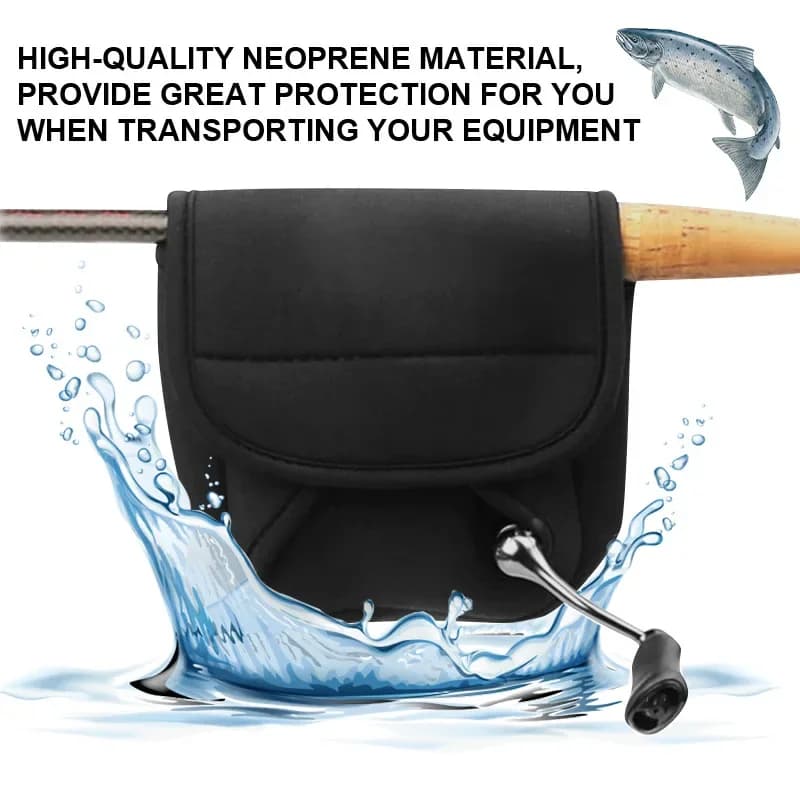 Étui de protection renforcé anti-déchirure pour moulinet pêche - Pochette étanche avec rainures pour stockage