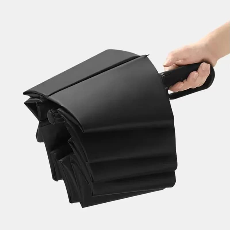 Parapluie mousqueton anti-vent auto-pliable attachable sac UV protection extérieur