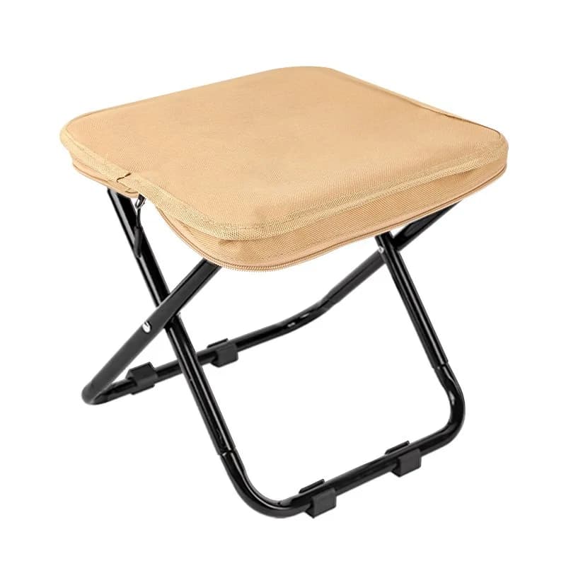 Petit tabouret de pêche pliant style sac à main portable pour pêche nomade et camping discret