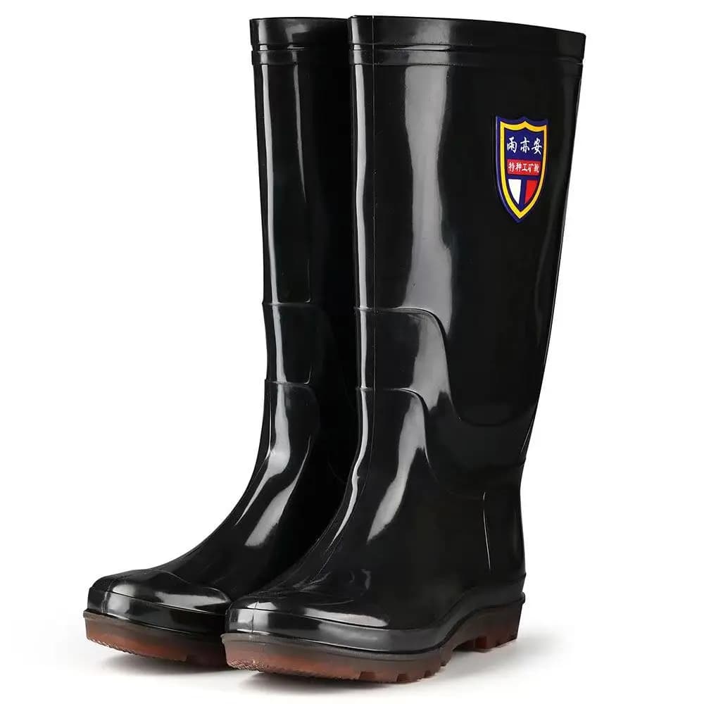Bottes de pêche unisexes hautes PVC - Nouveau style pour patrouille et contrôle des crues