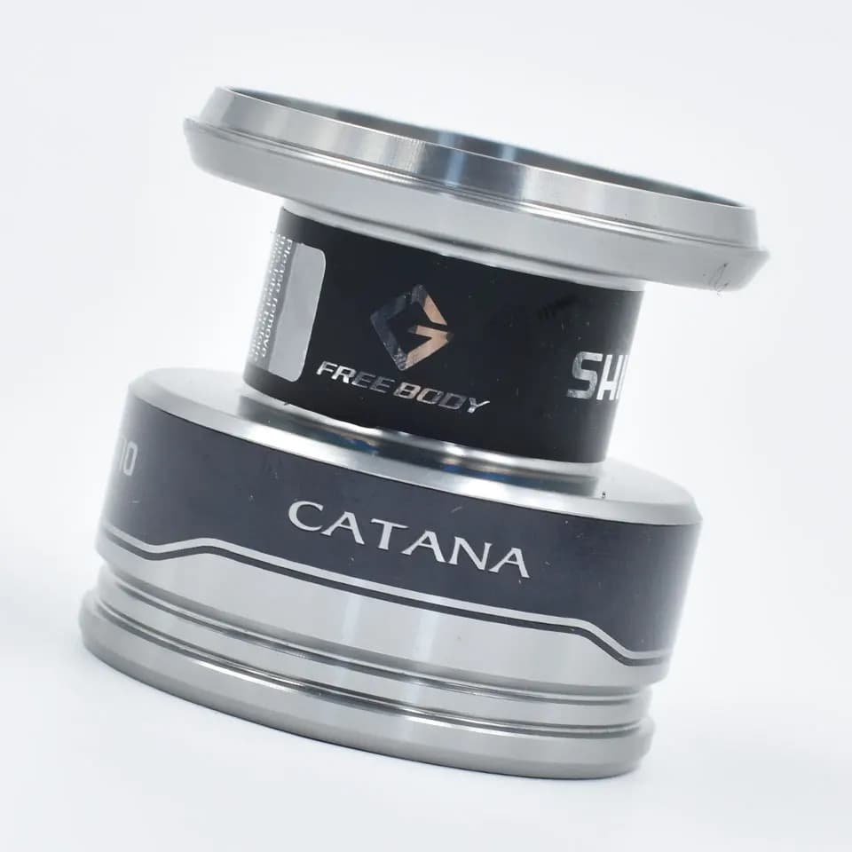 Moulinet Shimano Catana spinning avec corps G-Free et système Propulsion - 3+1BB bobine métal