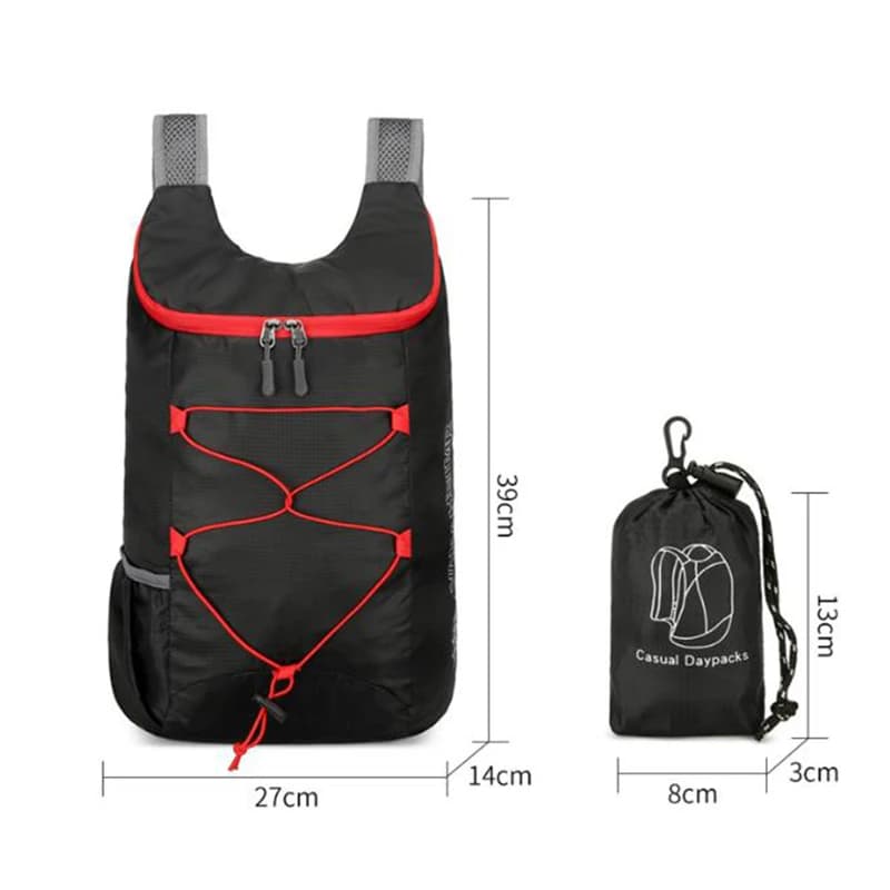 Sac à dos pliable multifonction outdoor - Nylon waterproof léger randonnée camping voyage