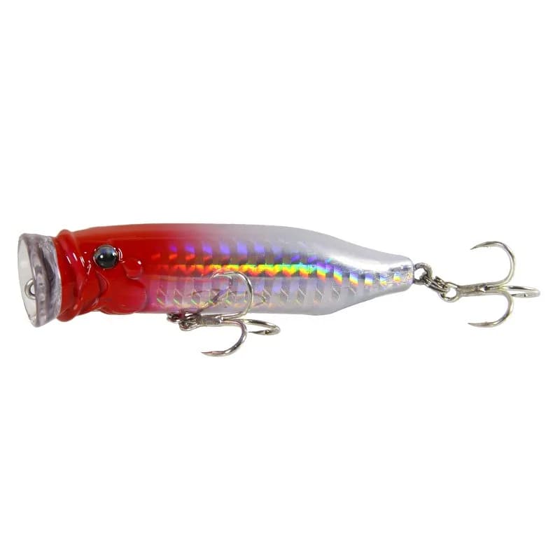 Leurre Popper Topwater 7cm 9.4g - Nouveau Leurres Dur Appât Crankbait pour la Pêche de la Perche