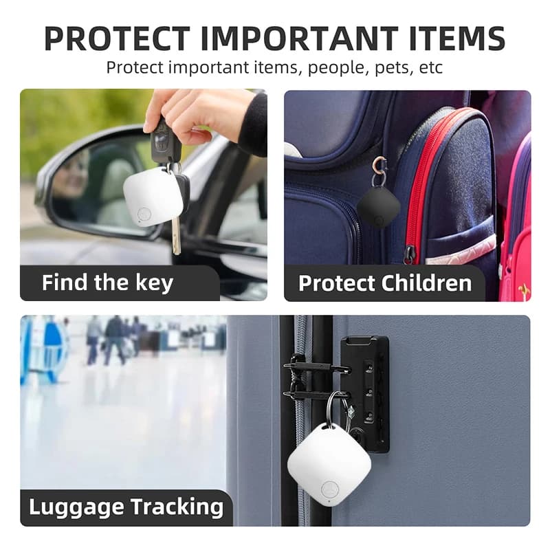 Mini tracker GPS anti-perte - Localisateur Bluetooth 5.0 pour sac pêche, portefeuille et équipement IOS/Android