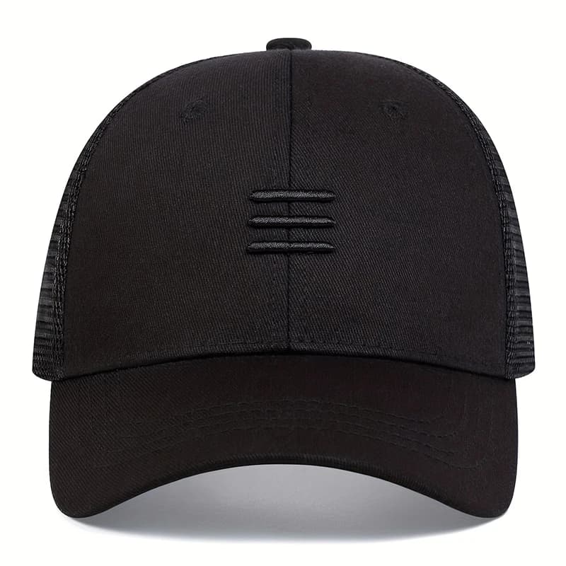 Casquette hip hop mesh brodée - Trois motifs pour pêche urbaine et outdoor lifestyle