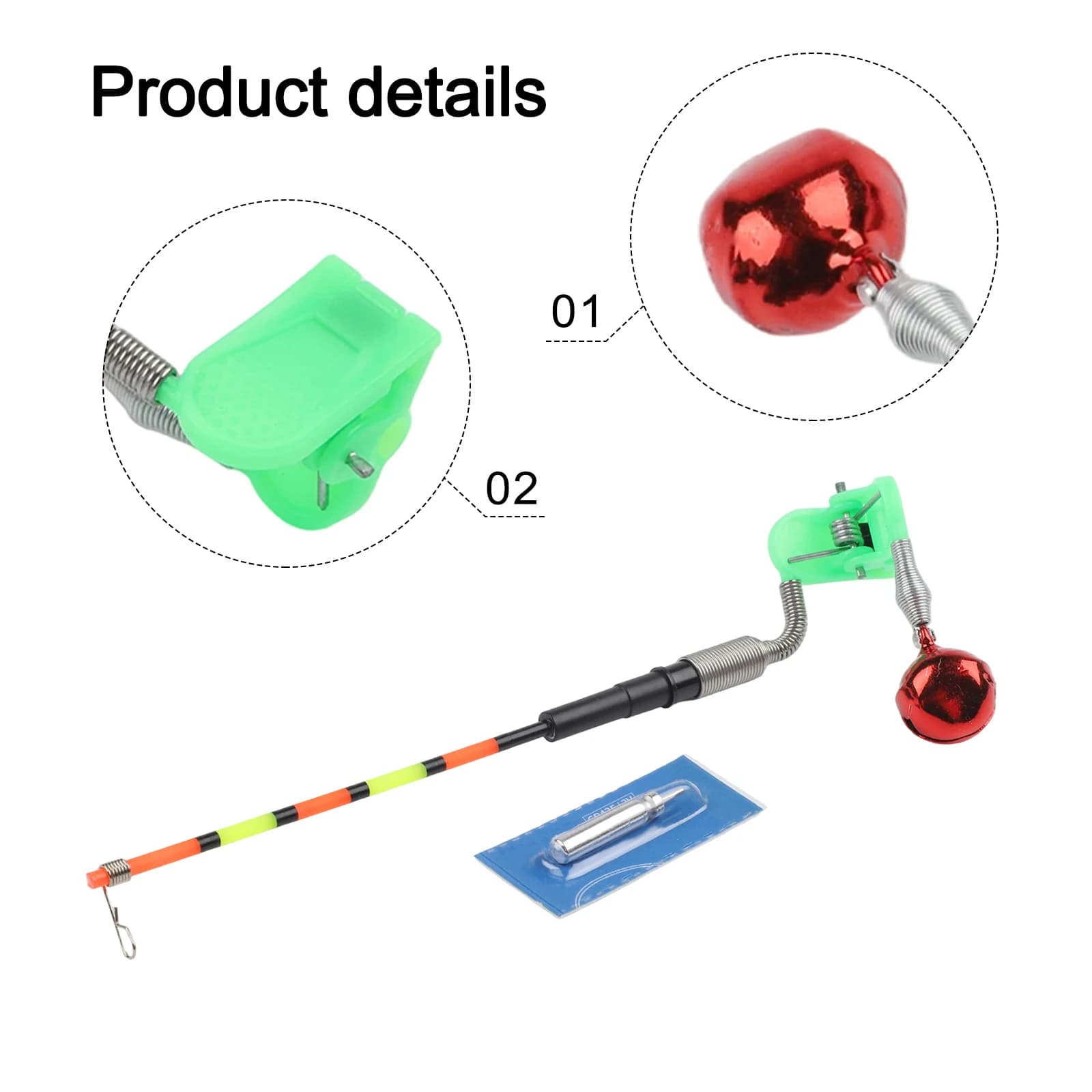 Flotteur de pêche électronique LED avec alarme et indicateur de touche lumineux pour la pêche de