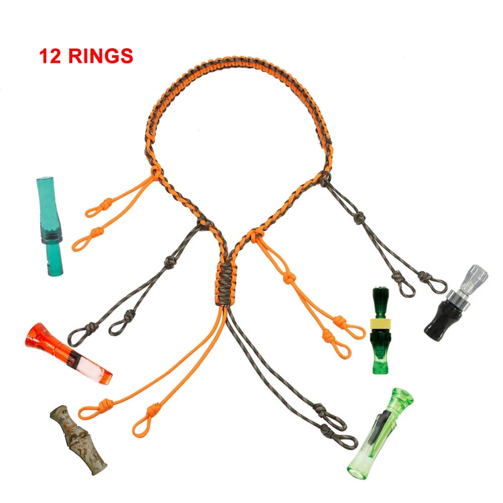 Cordon de portage pour appeaux de canard lanyard de chasse pour sifflets et leurres extérieurs