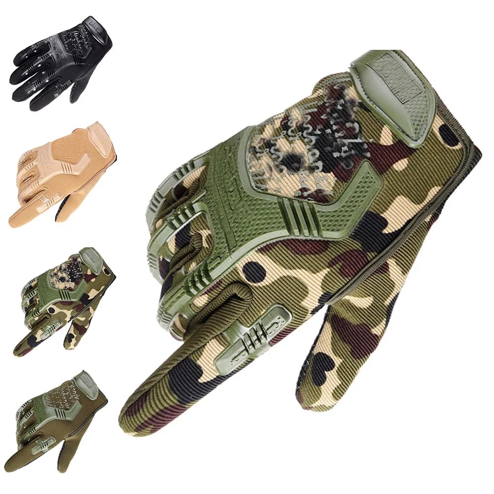 Gants tactiques demi-doigts paintball pêche protection anti-dérapants vélo sports outdoor hommes