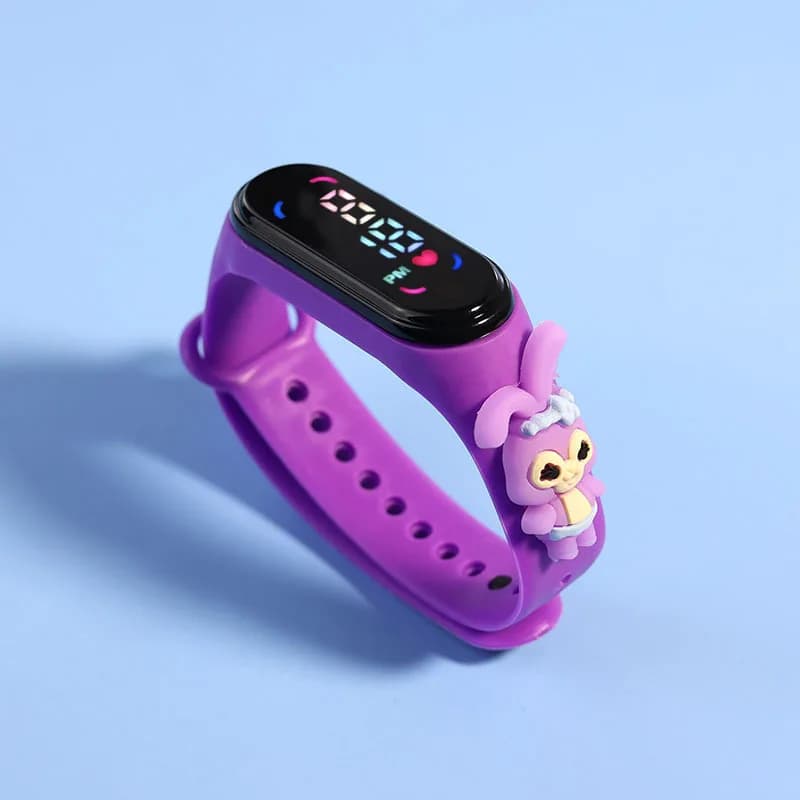 Montre enfant Mickey et Spiderman - Bracelet électronique tactile LED étanche pour filles et garçons