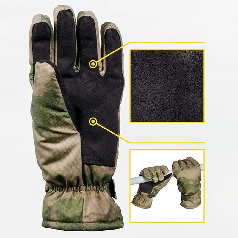 Gants hiver tactiques VKBO3.0 originaux : réglage poignet, isolation MOX, pêche grand froid