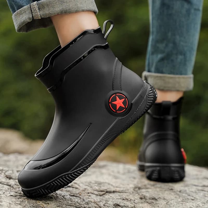 Bottes de pêche imperméables style britannique - Chaussures aquatiques élégantes pour pêcheurs