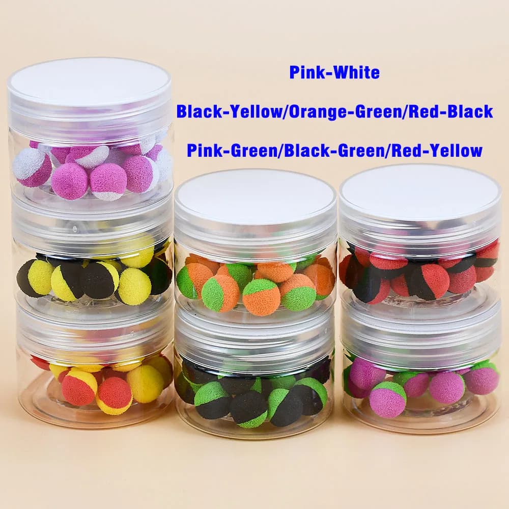 30 pop up boilies MNFT pour pêche à la carpe - appâts flottants deux tons avec boules de mousse
