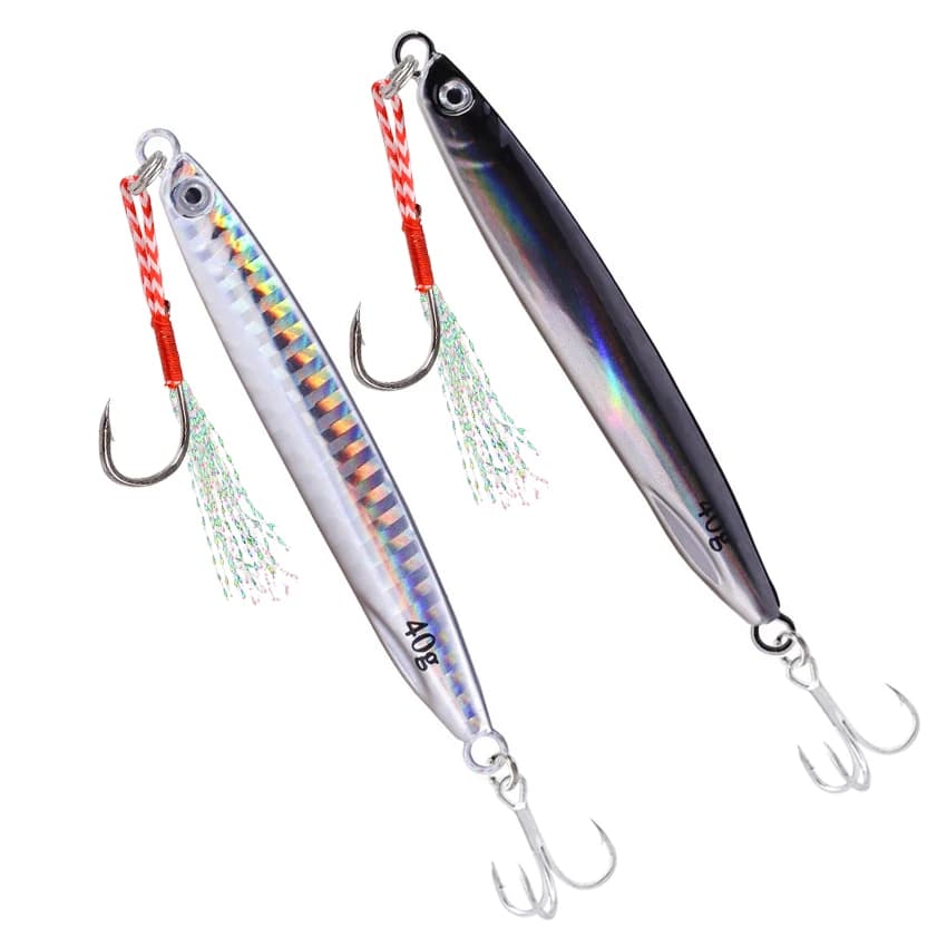 Cuillère de pêche shore jigging 7g à 40g pour bar, leurre artificiel pour pêche du bord