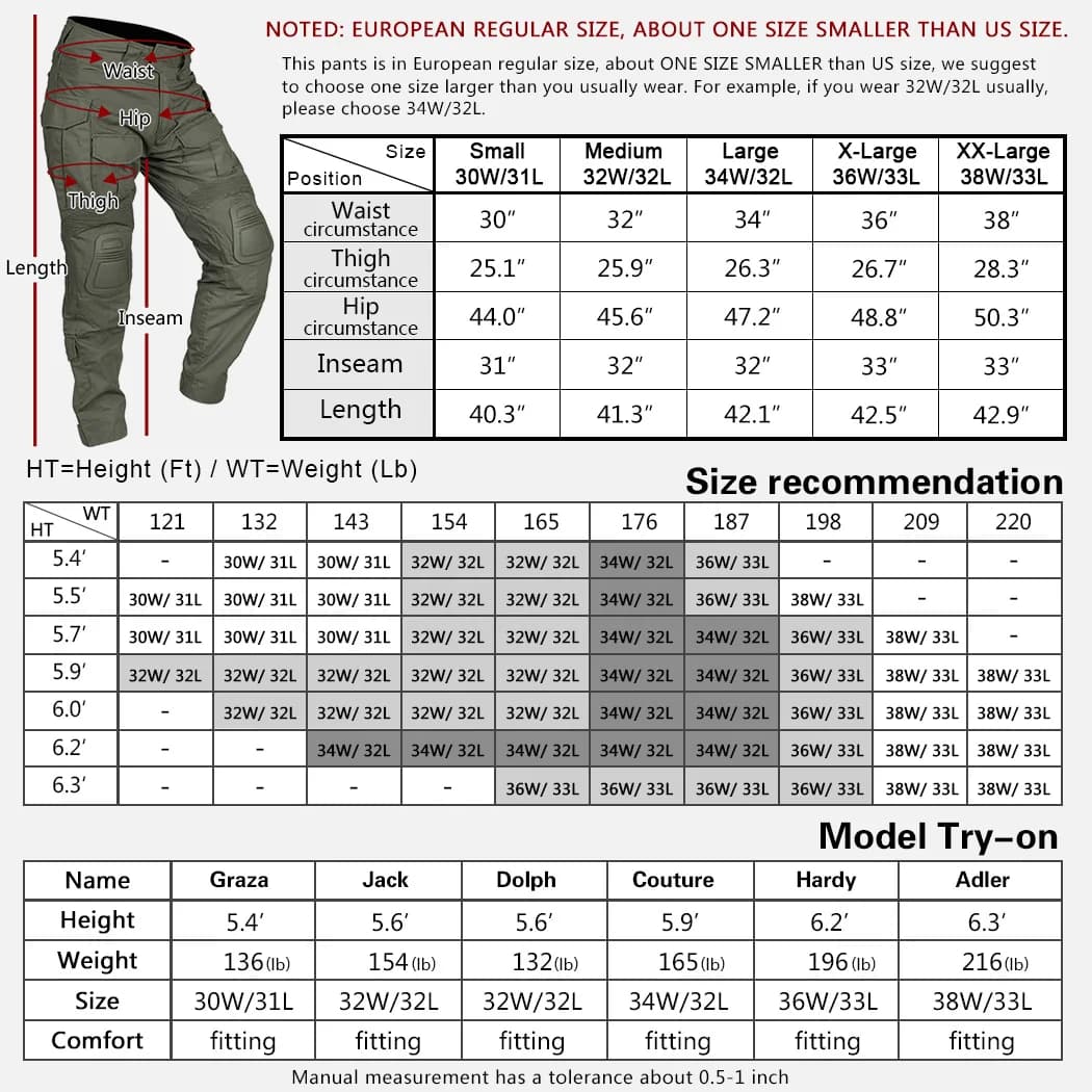 Pantalon combat IDOGEAR G3 gen3 avec genouillères pêche sport - Camouflage MC qualité 3201