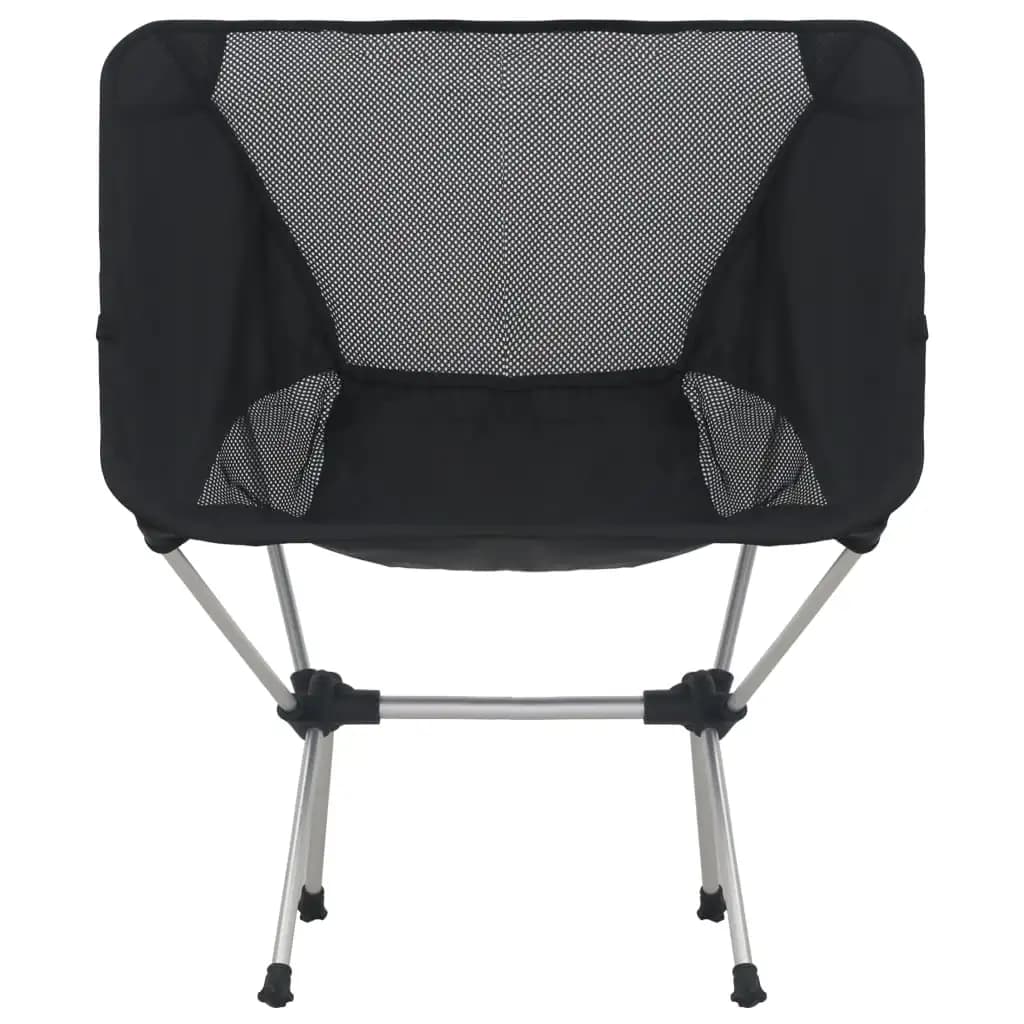 Lot 2 chaises camping pliantes avec sac aluminium léger pour pêche, chasse et voyage